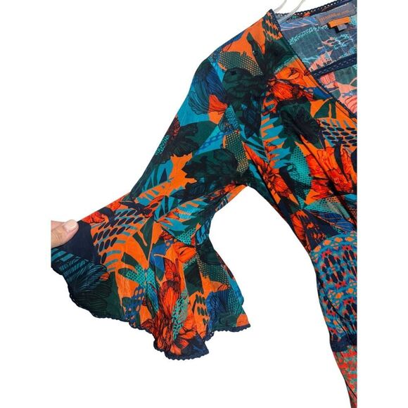 Bhanuni by Jyoti CELESTINE EMBROIDERED BLOUSE Sz. S - Picture 7 of 9